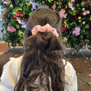 Rosewater - Handmade Waterproof Swim Scrunchie in Blush Pink